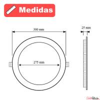 Banner - Downlight panel redondo Luz Blanca