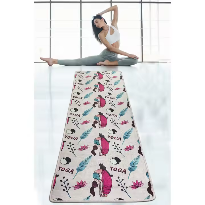 Alfombra de yoga plantas - 1
