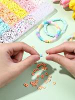Kit De Hacer Pulseras Con Cuentas De Arcilla Polimérica 3860pcs En 8 Colores Pastel Para Niñas Y Adultos Para Joyería DIY Amistad Pulseras - details 4