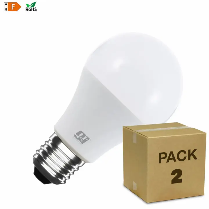 ORION91 Pack x 2 unidades Bombilla LED Estandar A80 E27 25W 2452lm 4000K 25000h Nine&One Premium - 1