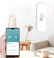 Sensor De Temperatura Y Humedad Zigbee Inteligente Para Interior Compatible Con Alexa Y Google Home Monitorización Para El Hogar - details 2