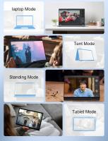 Ninkear YBOOK15 Portátil 2 en 1, Pantalla Táctil 15.6 pulgadas 1920*1080 con Giro de 360°, AMD Ryzen 3 3200U, 16GB RAM 512GB SSD, Windows 11 Pro, WiFi 2.4/5GHz Bluetooth 4.2, 1*USB3.0, 2*USB2.0, 1*Type-C, 1*HDMI, 1*RJ45, Batería 38Wh - details 7