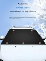 Protector De Nieve Para Coche Cubierta Frontal Antifreeze Invierno Mitad Tela Protección Contra La Lluvia Universal Pantalla Solar - details 6