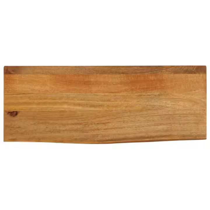 vidaXL Tablero de mesa borde natural madera maciza mango 80x20x2,5 cm - 1