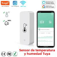 Sensor De Temperatura Y Humedad Zigbee WiFi Tuya Para Hogar Inteligente Compatible Con Alexa Y Google Assistant Monitor Remoto Por APP SmartLife - details 0
