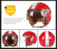 Casco De Motocicleta Vintage TT&COCASCOS Con Visera 3/4 Abierto Retro Para Scooter Y Moto Abs Material Hombre Peso 1kg - details 8