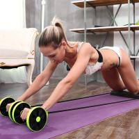 Entrenadores abdominales, sistema de entrenamiento abdominal Rodillo abdominal doble Aptitud Abdominal Ab Roller Ejercitador para músculos abdominales Gimnasio y equipo de fitness Residencia - details 2