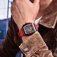 Reloj De Cuarzo Para Hombre PAGANI DESIGN 2023 Forma De Cuenco 40MM Vidrio De Zafiro Resistente Al Agua Y Luminoso Pulsera De Silicona Estilo Casual - details 26