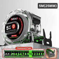 Cinta Métrica Fluorescente AIRAJ De Alta Gama 3-5-7.5 Metros Gruesa Ampliada Precisión Alta Impermeable Antióxido Y Resistente Al Desgaste Para Carpintería Y Bricolaje - details 1
