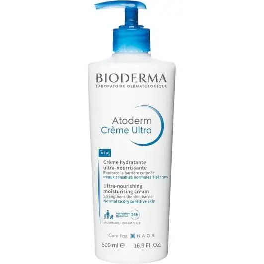 Bioderma Atoderm Crema Hidratante para Piel Seca y Muy Seca 500ml - 1