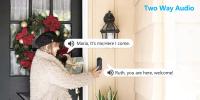 Cámara De Puerta Con Visión Nocturna TUYA Video Doorbell 1080P WiFi Inalámbrica Seguridad Inteligente Alexa Google IR Visión Nocturna AC DC - details 9