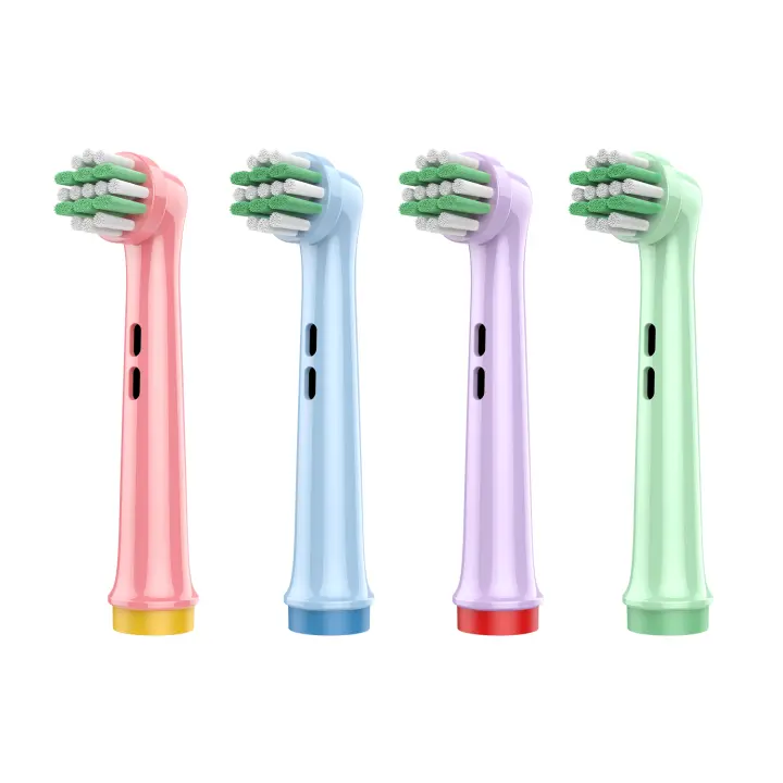 Pack 4-18 Pcs Cabezales De Recambio Para Braun Oral B,  Blanco / Negro, Compatibles Con Los Cepillos Eléctricos OralB Pro 1000/2000/3000/5000/6000 Smart Y Genius, Envío desde España, ¡entrega en 24-72 horas! - 1