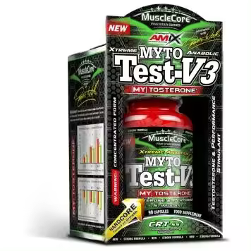 Amix Musclecore Myto Test V3 - Estimulante de la Testosterona - 90 Cápsulas - 1