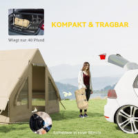 Tienda de campaña inflable para Campaña familiar para 3 personas con Ventanas, Puertos con Bolsa de almacenamiento, Bomba de Aire Oxford impermeable Y a prueba de Viento - details 1