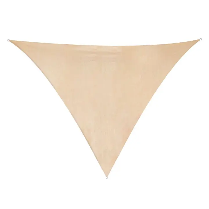 LILI HOME ⛱️ Toldo Vela Triangular - Sombra y Protección para Exteriores 🌞🏡 Disponible en 2 tamaños:  3 x 3 x 3 m / 5 x 5 x 5 m. 2 colores disponibles: Verde 🌿 y Beige 🌤️ 90% de ocultación y protección UV: Bloquea el calor y los ra - 1