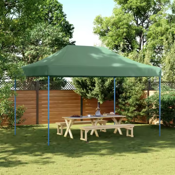 vidaXL Tienda de fiesta plegable Pop-Up verde 440x292x315 cm - 1