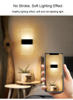 Lámpara De Pared Recargable USB Con Sensor De Movimiento Y Toque Luz Nocturna LED Moderna Para Dormitorio Iluminación Diaria - details 9