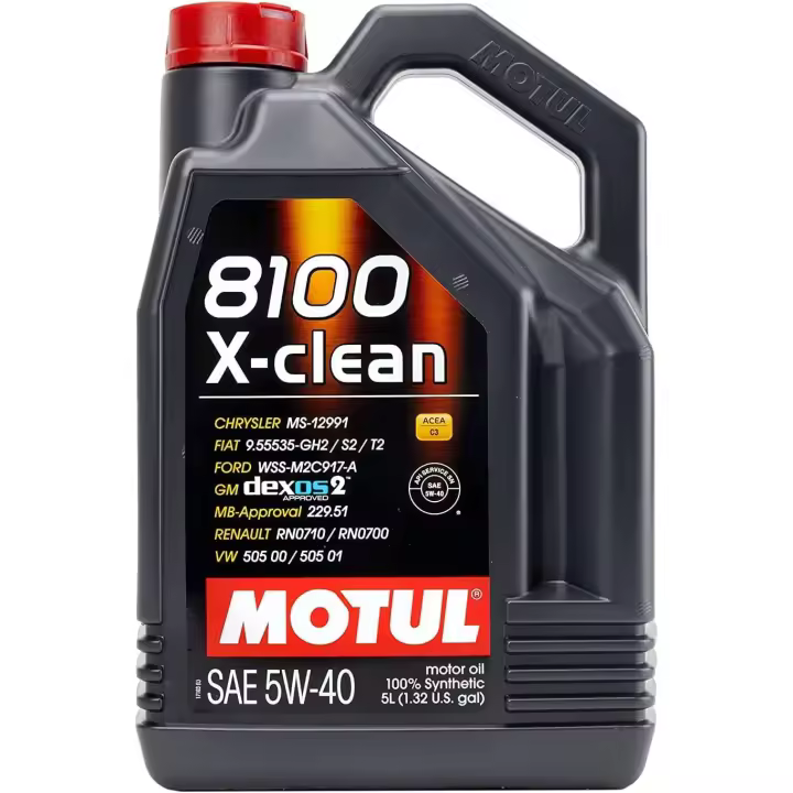 MOTUL 8100 X-CLEAN 5W40 Lubricante 100% sintético de alto rendimiento para motor - 1