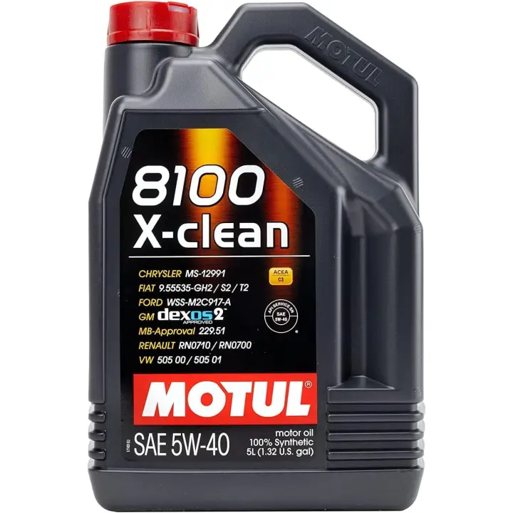 MOTUL 8100 X-CLEAN 5W40 Lubricante 100% sintético de alto rendimiento para motor - 1