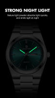 Reloj De Cuarzo Para Hombre PAAZOMU Con Pantalla Luminosa Y Multifuncional Acero Inoxidable Resistente Al Agua Cronógrafo Fecha Estilo Casual - details 7