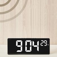 Reloj De Mesa Digital Con Control De Voz Temperatura Dual Modo Nocturno 12/24H LED Reloj De Alarma Para Despertar En La Mesa - details 11