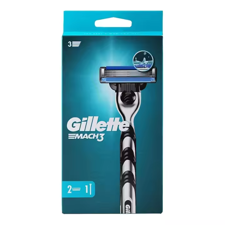 Gillette Mach3 Maquinilla de Afeitar Hombre con 3 Hojas y Mango Ergonómico - 1
