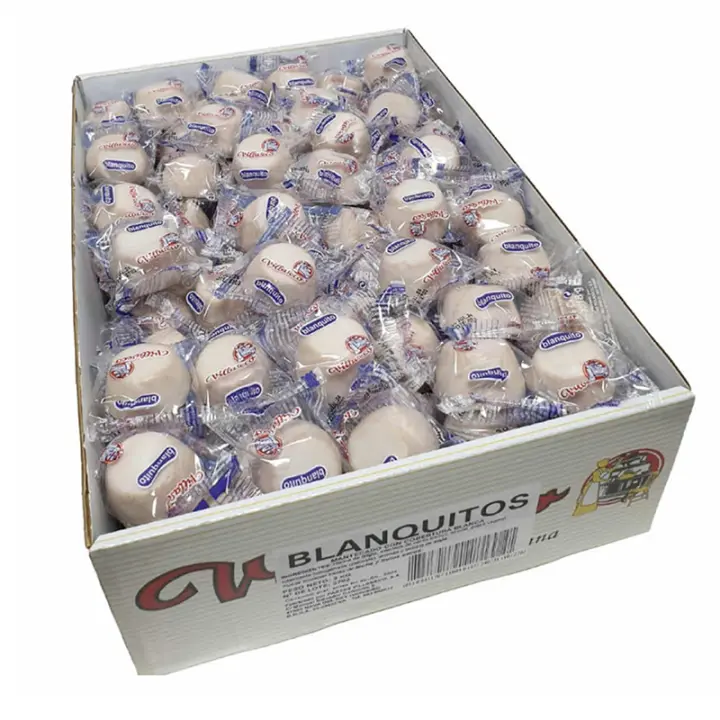 Deliex. Caja de Blanquitos 3 kg Morenitos Blancos Villaseco mantecados bañados en chocolate blanco - 1