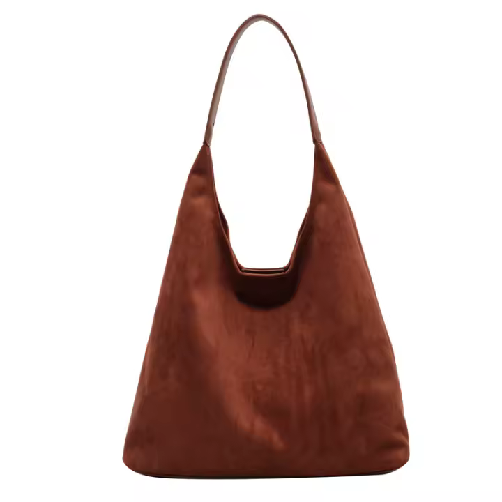 Bolso de hombre de Gamuza de gran capacidad para Mujer, Bolso de viaje informal Simple, bolsos Retro, - 1