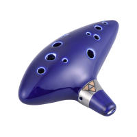 Ocarina De Cerámica Alto C Con 12 Agujeros Flauta De Viento Instrumento Musical - details 3