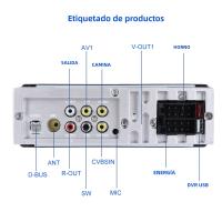 Podofo 1 Din Carplay Android Auto Car MP5 Player Con Pantalla Táctil HD De 5.1'' Bluetooth FM Radio Soporte TF/USB Cámara Trasera - details 12