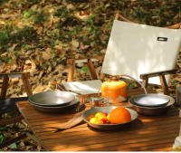Tiartisan Juego De Comedor De Titanio Para Camping Y Senderismo Platos Y Cucharas Ultraligeros Portátiles Piletas De Ensalada Stackable - details 9