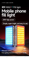 Mini Luz De Video Recargable R9PRO Cámara Fotografía RGB Multicolor LED Portátil Para Selfie Y Transmisiones En Vivo De Teléfono Móvil - details 0