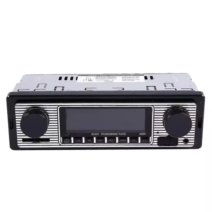 Bluetooth Vintage Car Radio Mp3 Player Stereo Usb Aux Classic Car Stereo Audio - 1
