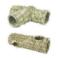 Túnel Interactivo Para Mascotas De Paja Ligero Y Cómodo Juguetes Para Conejos Canarios Chinchillas Gerbils Ratas Entrenamiento Divertido Para Perros Gatos - details 3