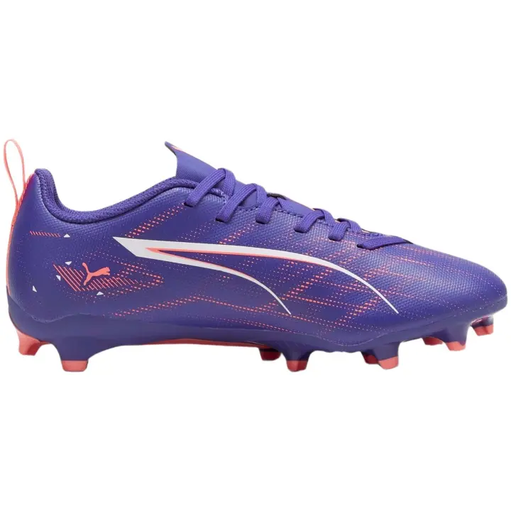 Botas de Futbol Puma Ultra 5 Play Fg/Ag para niños unisex en color morado - 1