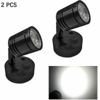 2 Unidades 12V Led Spot Luz de Lectura Lámpara de Cabecera de Parada Interrupción Regulable Autocaravana Caravana Flexible Cylinder Iluminación Interior Para El Barco Autocaravana () - details 2