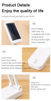 Lámpara De Escritorio Plegable Solar Y USB Recargable Protección Ocular Para Lectura Luz Nocturna Dimmerable Para Cama - details 13