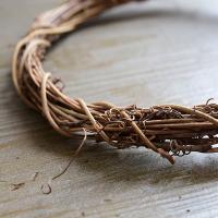 1 Pc Guirnalda De Rattan Seco Natural Para Decoración De Navidad Halloween Y Pascua Arco Iris Redondo Duradero Para Colgar En Puerta O Pared - details 9