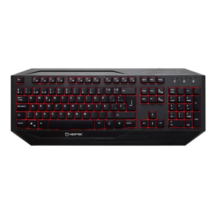 Teclado hiditec gaming gk200 retroiluminado membranas multimedia - 1