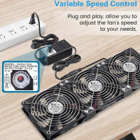Ventilador De Enfriamiento Para Máquina BTC Con Controlador 120mm 12V 220V 3000RPM Para Chasis De Servidor Radiador De GPU VGA - details 0