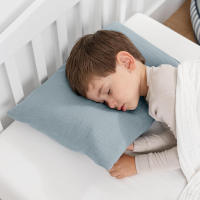 Almohada para dormir para bebé con funda de crepé de algodón puro, extraíble y lavable, transpirable y absorbente del sudor. - details 4