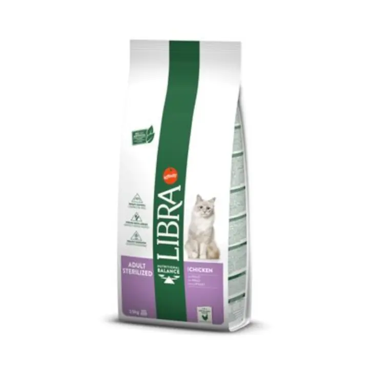 LIBRA Comida para Gatos Esterilizados con Pollo - Alimentación Saludable para Manteener Peso Saludable - 1