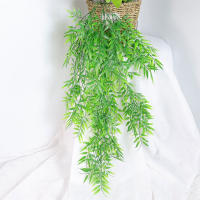 Plantas Artificiales Colgantes 80-105cm Hojas De Bambú Tropicales Vinas De Falso Grama Hojas De Sauce Para Decoración De Jardín Y Hogar - details 3