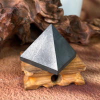 Torre De Pirámide De Cristal Natural 5CM Con Shungite Negro Piedras De Energía Para Reiki Hechicería Feng Shui Meditación Decoración - details 0