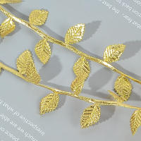 Corona De Hojas Amarillas Artificiales De 5M En Seda Para Decoración De Boda Y Manualidades Hechas a Mano Adorno De Hogar Y Exteriores - details 7