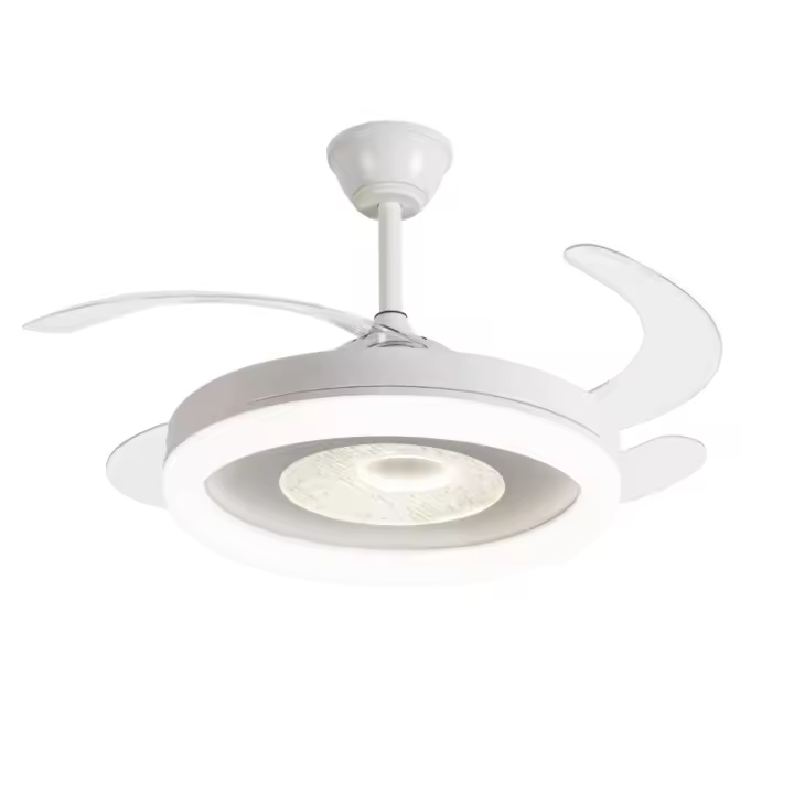 Ibelán - Ventilador de techo retráctil blanco Oasis DC - 1