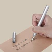 Hongdian H3 Pluma Fuente De Aleación De Aluminio Con Clip De Bambú Iridium EF 0.4mm Para Escritura Suave Estilo De Oficina Y Negocios - details 10