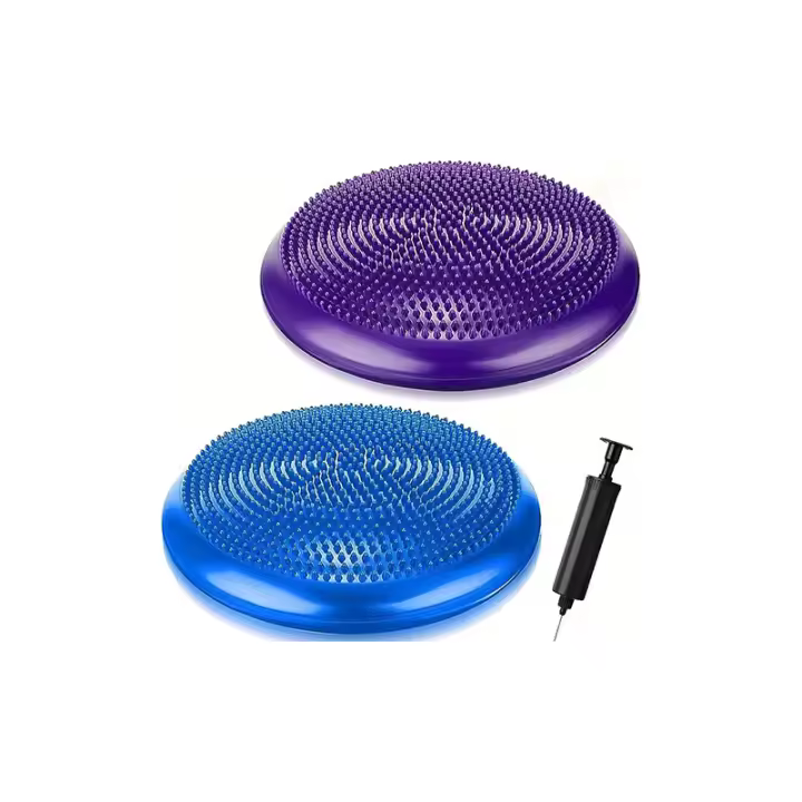 Almohada De Equilibrio Para Yoga Y Masaje Silla Inflable Antirrallada Y Gruesa Cojín De Masaje Balance Plate - 1