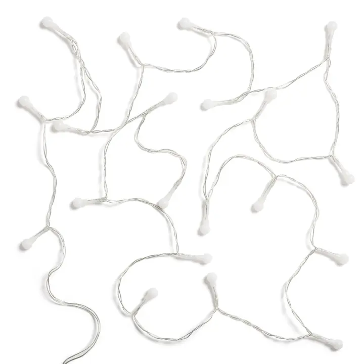 Ledkia Guirnalda Cable LED 20 Mini Bolas con Batería 1m 2700K Blanco Cálido - 1