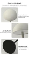 Lámpara De Mesa LED Estilo Nórdico En Forma De Honguito Recargable Por USB Para Decoración De Dormitorio Estudio Luz Nocturna Y Escritorio - details 9